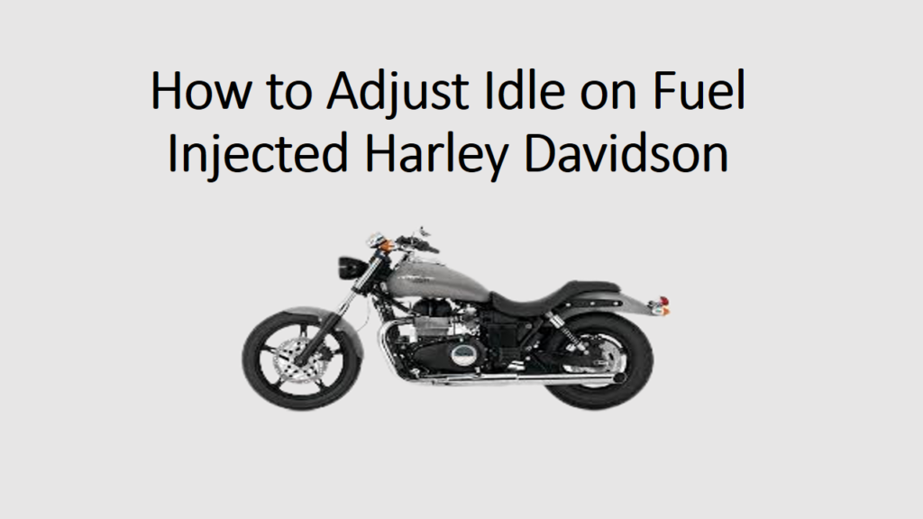 How to Adjust Idle on Fuel Injected Harley Davidson Sportster