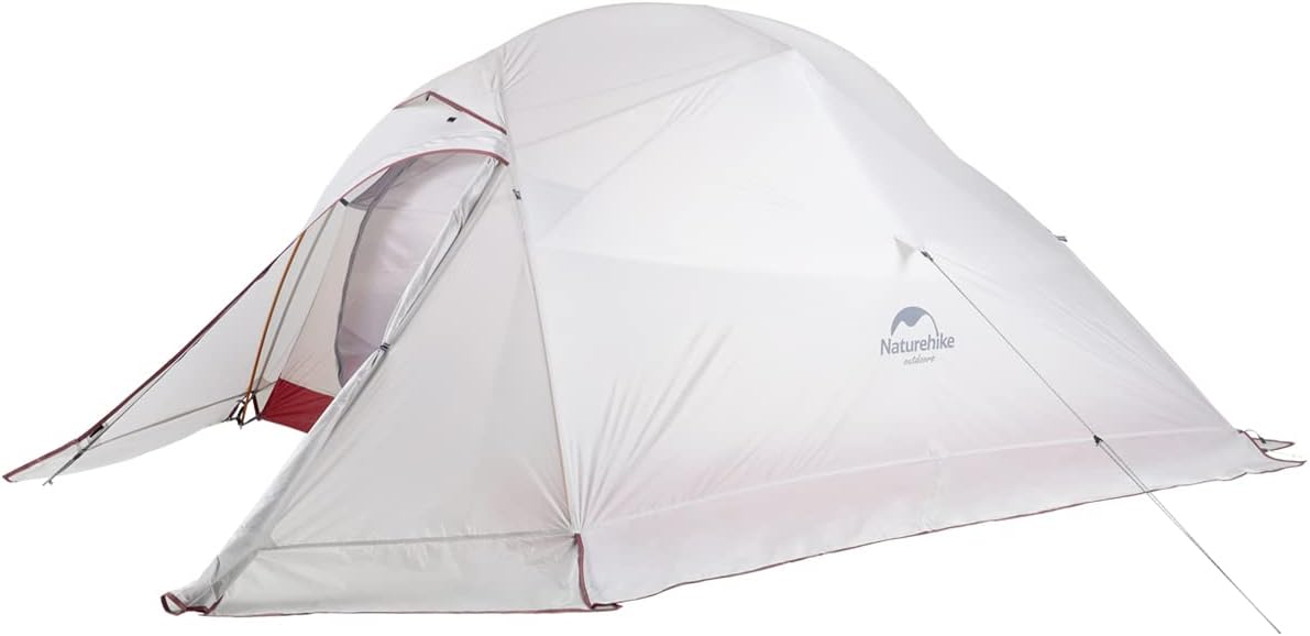 Naturehike Cloud-Up 3-Person Lightweight Back packing Tent with Footprint - 3 Season Free-Standing Dome Camping and Hiking Tent, Waterproof and Ultralight