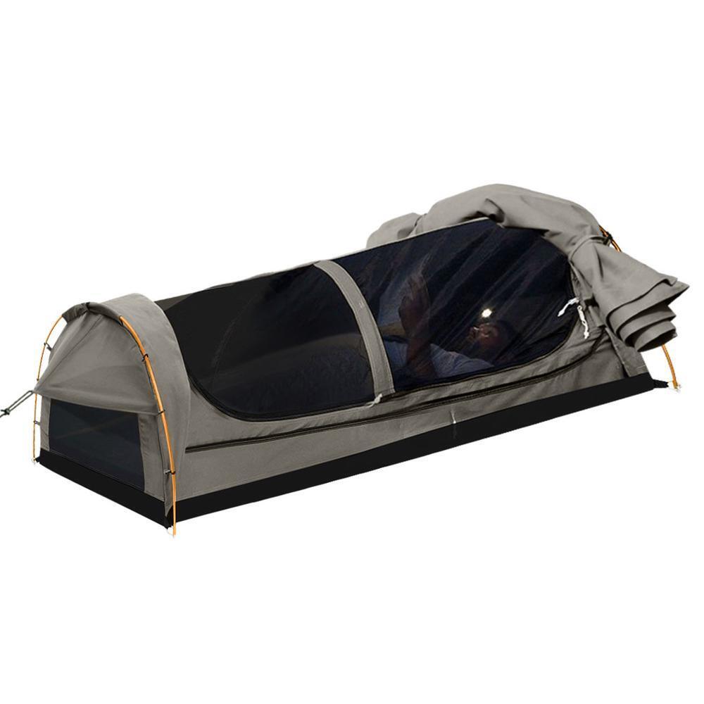 Mountview 400GSM Camping Swag (Grey) - King Single