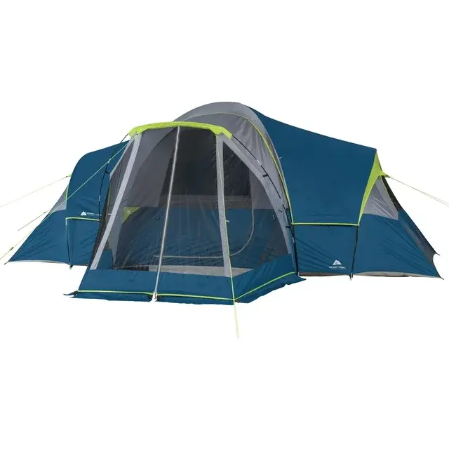 Ozark Trail 10-Person Modified Dome Tent with Screen Porch Spacious Shelter for Group Camping